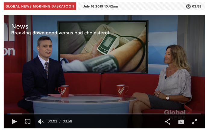 Cholesterol Video Global TV Dr Jacqui Fleury