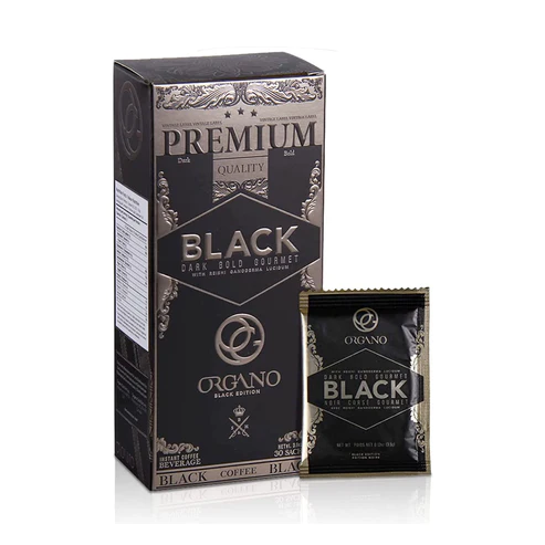 Organo black coffee sachets for bulletproof coffee