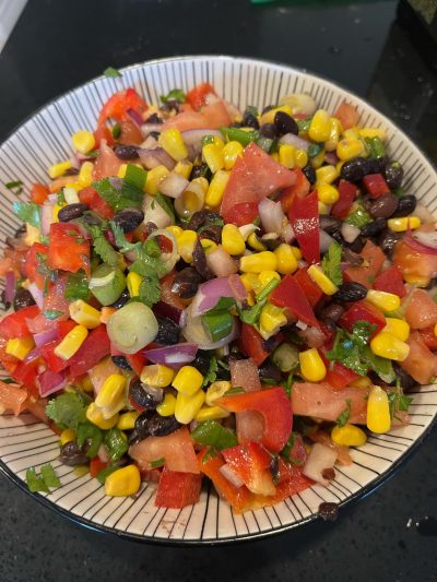 Dr. Fleury's healthy black bean salsa recipe