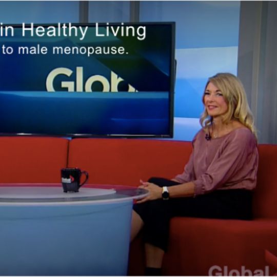 Dr. Fleury talks male menopause and healthy testosterone levels on Global TV.