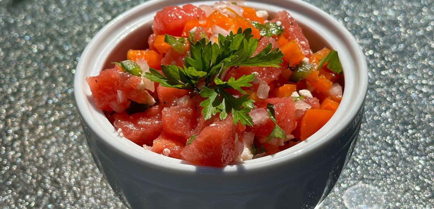 fresh festive watermelon salsa